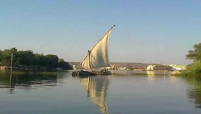 Feluca por el rio Nilo